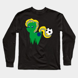 Brazil Football Pony Long Sleeve T-Shirt